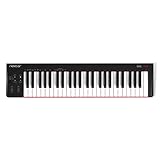 Nektar SE49 USB MIDI Keyboard Controller with Nektar DAW Integration, Schwarz, Weiß, Grau