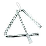 GICO Kinder Triangel aus Metall klein 10 x 10 cm mit Klöppel Schlaginstrument - 3869