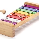 SCHMETTERLINE Holz-Glockenspiel Set mit Holzschlägeln & Notenheft inkl. - Musikinstrument für Kinder ab 3 Jahren - Fördert musikalische Früherziehung & Kreativität