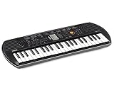 Casio SA-77 Mini-Keyboard mit 44 Tasten, schwarz orange