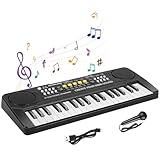 Shayson Elektronische Keyboard für Kinder ab 3 4 5 6 7 8 Jahren, Mini 37-Tasten Kinder Klavier mit Mikrofon, musikalische Ausbildung, Einführendes Musiktraining, Geschenke für Jungen/Mädchen/Anfänger