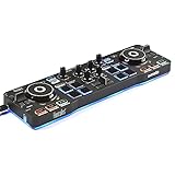 Hercules DJControl Starlight - Tragbarer 2-Deck DJ-USB-Controller mit 8 Pads, Serato DJ Lite Software, für PC und MAC