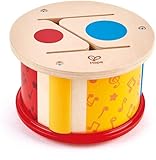 Hape Doppelseitige Holztrommel | Musikspielzeug für Kleinkinder