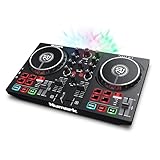 Numark Party Mix II – DJ Controller Pult mit 2 Decks, eingebauten DJ-Lichtern & DJ-Mixer; unterstützt direktes Streaming von TIDAL, SoundCloud u. mehr