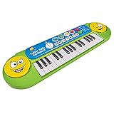 Simba 106834250 - My Music World Funny Keyboard, 32 Tasten, 8 Demos, 6 Rhythmen, 4 lustige Geräusche, 51x14cm, ab 3 Jahre