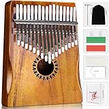 Newlam Kalimba 17 Tasten Musikinstrumente, Marimbaphone instrument Klaviergeschenk für Kinder und Anfänger Erwachsene