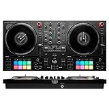 Hercules DJControl Inpulse T7 Motorbetriebener 2-Deck-DJ-Controller in Schwarz