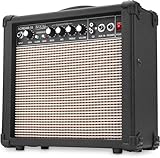 Rocktile Scream 15 Gitarrenverstärker Mini Combo Amp (15 Watt Amplifier, 2-Kanäle, Portable, AUX-In für MP3/CD, 3-Band Equalizer, Kopfhöreranschluss)